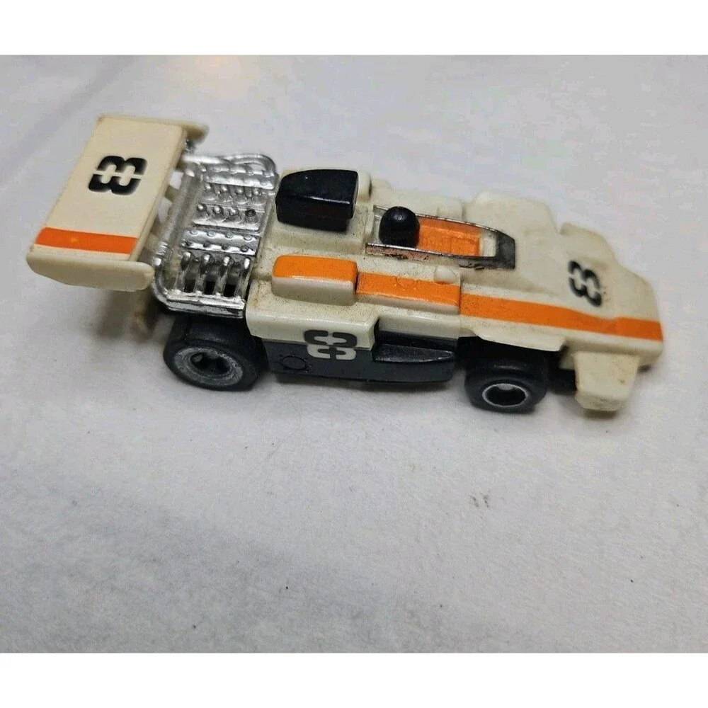1977 TCR Ideal #8 White Slot Car Vintage